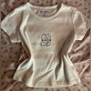 white john galt angel baby tee